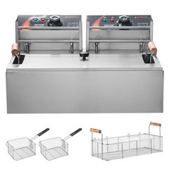 VEVOR Commercial Electric Deep Fryer Countertop Deep Fryer 3000W 18Qt / 17L