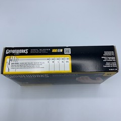 Gloveworks Clear Vinyl Industrial Gloves Box of 100 pcs Size XL 3 Mil Disposable
