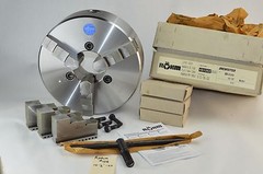 Rohm 3 Jaw ZS 315/3 12-1/2″ Centering Manual Lathe Chuck Steel, Set Spare Jaws