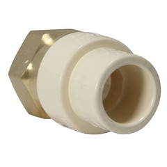 25 Pcs. 1/2″ Female NPT x 1/2 CPVC Adapter, Lead Free Brass, CPVC Female Adapter