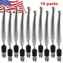 10pcs/1pc NSK Style Dental High Speed Turbine Handpiece with 4 Hole Coupling