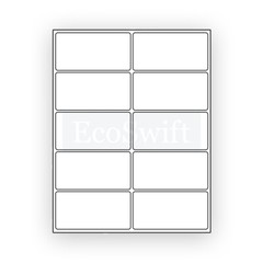 10-100,000 4 x 2 Premium Laser/Ink Address Shipping Adhesive Labels 10 per sheet
