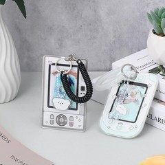Cartoon Photo Holder set 2Pcs Photocard Keychain Bag Charm mixed