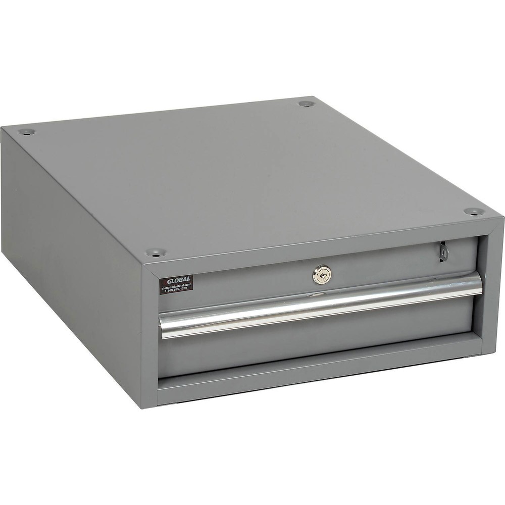 Global Industrial Stacking Workbench Drawer Gray 6″H