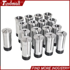 17PC 1/16 – 1-1/16″ 5C Round Collet Set By 16th Harden 0006″ TIR High Precision