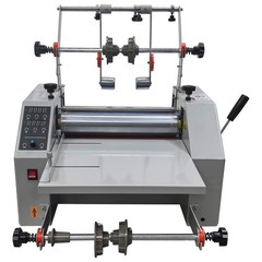13″ Steel Roller Laminator Hot&Cold Laminating Machine Adhesive Roll Laminater