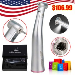 Dental 1:5 Increasing LED Fiber Optic Contra Angle 4 Spray Fit NSK X95L Ti-Max