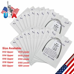10pcs/pack Dental Orthodontic Super Elastic Niti Arch Wire Round Ovoid Form USA