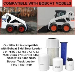 Filter Kit for Bobcat Skid Steer Loaders 751, 753, 763, S130-S205