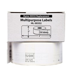 DYMO 30332 1×1 Direct Thermal Multipurpose Labels (1″ x 1″) – (1) Roll of 750