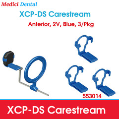 Dental XCP-DS Carestream Digital Sensor Holders Anterior, 2V, Blue, 3/Pk 553014