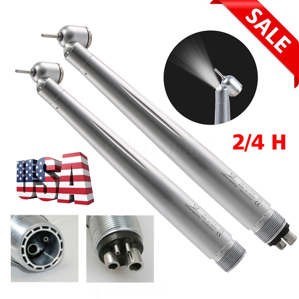 NSK Style Turbina Dental Handpiece High Speed PANA-MAX Turbine 45° LED 4/2Hole
