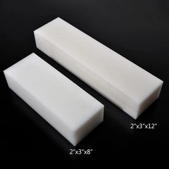HDPE Block WhitePE Polyethylene Rectangular Solid Plastic Tapping（2″ x 12″ x 3″）