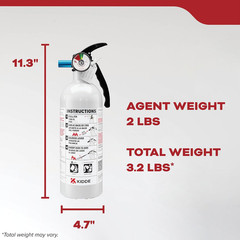 Fire Extinguisher for Vehicles, Cars, Trucks, Single-Use 5BC