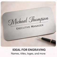 Personalized Engraved Couple’s Name Plate Accessory, Romantic Keepsake Gift Idea