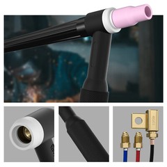 WP-20F with 45V11 Adapter Water-Cooled Flexible TIG Welding Torch 25ft 250Amp