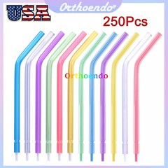 Dental 3-Way Air Water Syringe Disposable Spray Tips Triple Nozzles Tubes 250Pcs