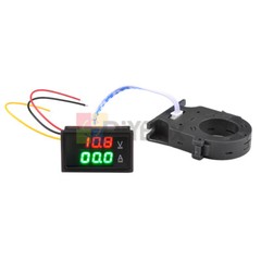 DC0-300V 50/100/200/400A Digital Current Voltage Meter Hall Ammeter Voltmeter