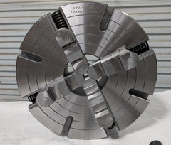 12″ Independent 4 Jaw Lathe Chuck D1-6 Mounting 3.74″ Through Hole 429-4126
