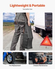 VEVOR 1Piece Vehicle Ramp 20000 lbs/9 Ton Capacity Car Service Ramp, Black