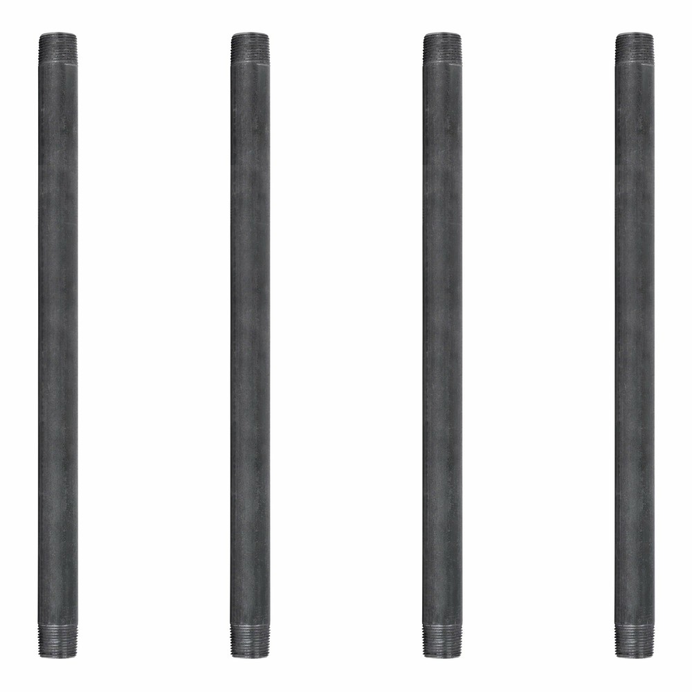 3/4 in. X 16 in. Black Pipe 4 Pack