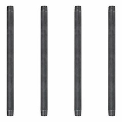 3/4 in. X 16 in. Black Pipe 4 Pack
