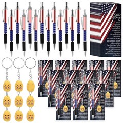 60 Pcs Memorial Day Gifts Bulk 250th Anniversary Ballpoint Pen Patriotic Resi…