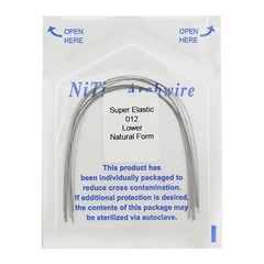 100pc Dental Orthodontic Arch Wires Niti Rectangular Round Natural 1622 012 016