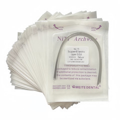 Dental Orthodontic Arch Wire Super Elastic Niti Round Rectangular Natural Form