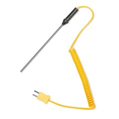 2/4pcs K-Type Thermocouple Probe Digital Thermometer Steel Sensor Spiral Cable