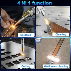🔥Raycus 3000W Handheld Fiber Laser Welder Cutting Cleaning Machine 4 IN1 Double