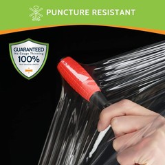 4 Rolls 18″ x 1500′ Pallet Cast Stretch Hand Shrink Film Wrap (80 Gauge) Clear