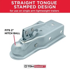 TowSmart Class 2, 2 in. Ball Coupler with 2-1/2 in. to 3 in. Adjustable Collars
