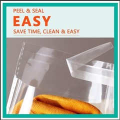 1000 Clear Plastic Cellophane Bags 8″x10″ Resealable Self-Sealing Cello for Art,