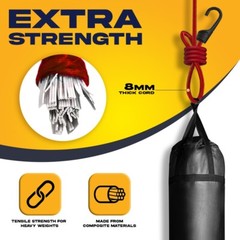 Frunop 30-Piece Heavy duty Assorted Bungee Cords Set Includes 10″, 18″, 32″, 40″