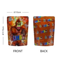 28g Mylar Zipper Bags | 5 Designs Mixed Horror Cartoon Packaging Bags for Gummy