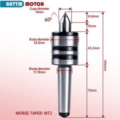 MT2/MT3/MT4/MT5 Medium Duty Live Center,Morse Taper Lathe Tailstock Center