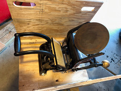 letterpress press 6×9 chase Daughaday improved model 2 press new rubber rollers