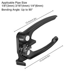 3 in 1 Copper Tube Bender 1/8″ 3/16″ 1/4″ Manual Aluminum Alloy Pipe Bender 90°