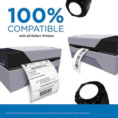 Direct Thermal 2.25X1.25 1000/RL Barcode Labels For Zebra LP2824 TLP2824 LP2844