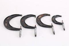 Starret 2in No. 436 3in, No 486 4in, No 436 5in, No. 436 6in Micrometer Set of 4
