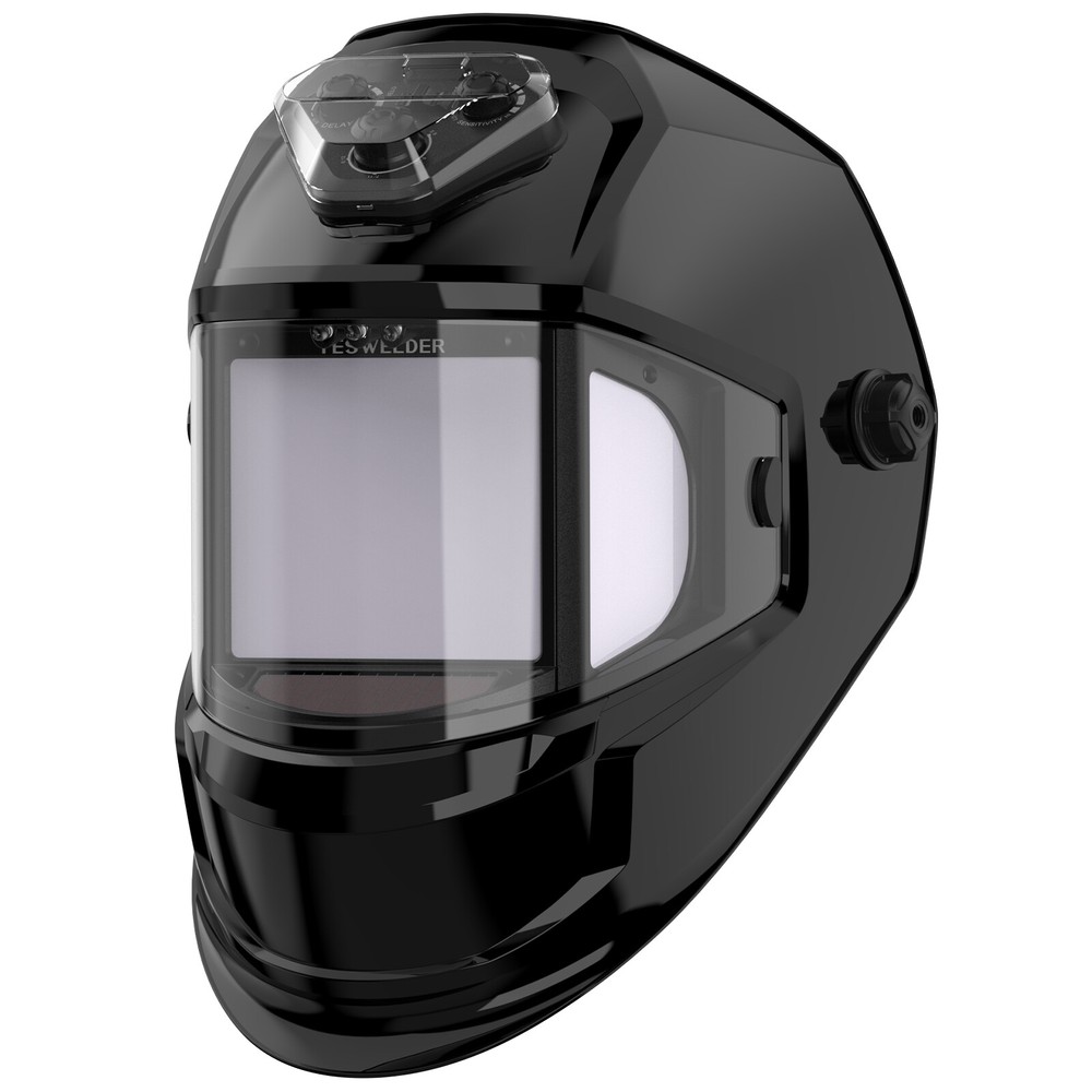 Large View True Color Auto Darkening Welding Helmet, Panoramic View Welder Mask