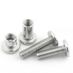 M2,3,4,5,6,8,10 Hex Socket Chicago Screws Sleeve Screw + Nut 304 Stainless Steel