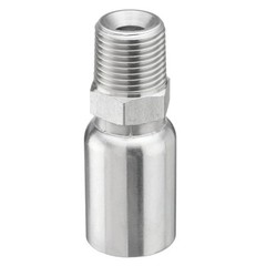 12-Pack 1/2″ Hose x 1/2″ NPTF Male Pipe Thread Hydraulic Hose End Crimp Fittings
