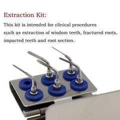 Ultrasonic Piezo Surgery Extraction Tips Kit Satelec Acteon Piezotome 2 Cube