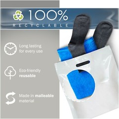 100 Pack 20″ x 20″ with 2 mil Thick Extra Large White Merchandise Plastic Bags