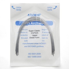 10 Pack AZDENT Dental Orthodontic Arch Wire Niti Super Elastic Rectangular Ovoid