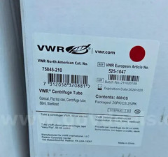 100x Lot 50 mL Sterile Conical Centrifuge Tube Flip Top Cap VWR