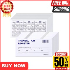 24 PCS Check Registers for Personal Checkbook, Easy to Read Checkbook Register