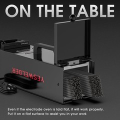 15lb Portable Welding Rod Oven 110V Temperature Controlled 85-300°F 14 In Rods